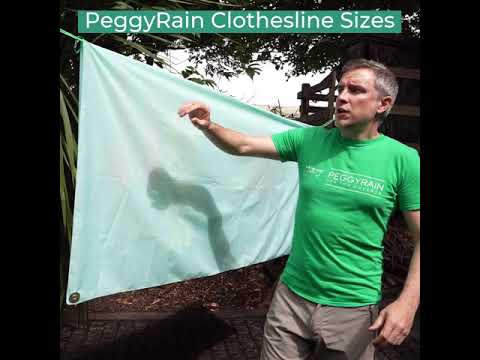 PeggyRain Clothesline rescues your washing from the rain. As seen on TV ...